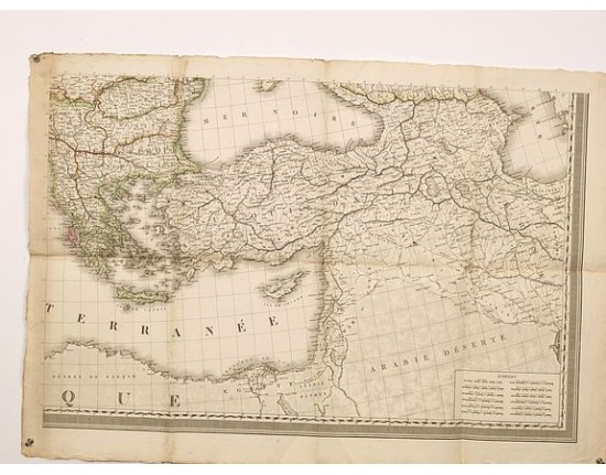 LAPIE, P. - (Untitled map of Turkey, Greece and the Near East. LAPIE, P. - (Untitled map of Turkey, Greece and the Near East.