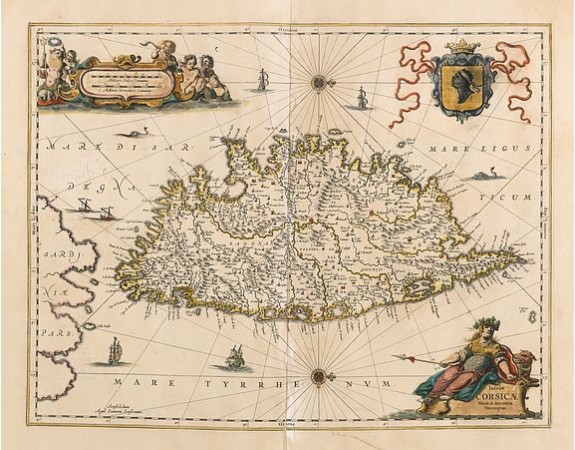 JANSSONIUS, J. -  Insulae Corsicae Nova & accurata Descriptio.