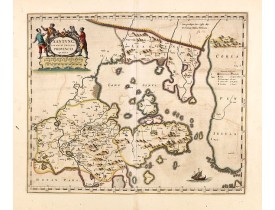 BLAEU, J. -  Xantung, sinarum imperii provincia quatra. BLAEU, J. -  Xantung, sinarum imperii provincia quatra.