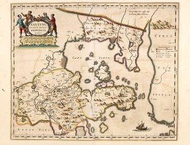 BLAEU, J. -  Xantung, sinarum imperii provincia quatra.