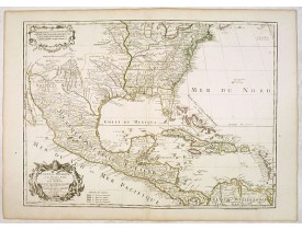 L'ISLE, G. de. / DEZAUCHE. -  Carte du Mexique et des Etats Unis d'Amérique… L'ISLE, G. de. / DEZAUCHE. -  Carte du Mexique et des Etats Unis d'Amérique…