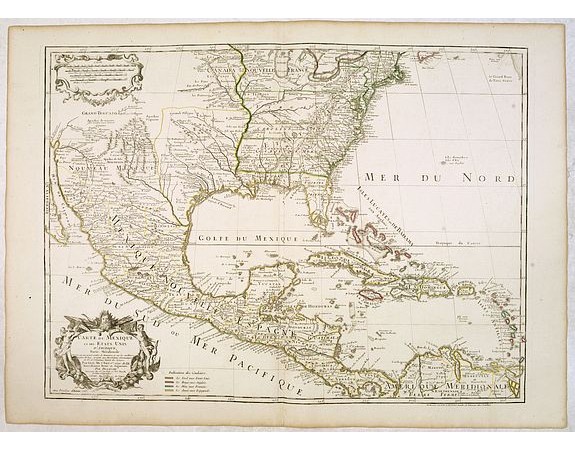 L'ISLE, G. de. / DEZAUCHE. - Carte du Mexique et des Etats Unis d'Amérique… L'ISLE, G. de. / DEZAUCHE. - Carte du Mexique et des Etats Unis d'Amérique…