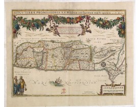 HONDIUS, H. -  Situs Terrae Promissionis.