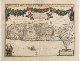 HONDIUS, H. -  Situs Terrae Promissionis.