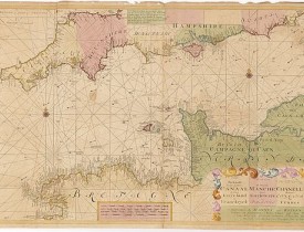 VAN KEULEN, G. -  Nieuwe paskaart vande geheele canaal tufschen engeland en vranckryck.