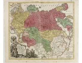 LOTTER, T. C. -  Spatiosissimum Imperium Russiae Magnae juxta recentissimas Observationes Mappa Geographica . . . LOTTER, T. C. -  Spatiosissimum Imperium Russiae Magnae juxta recentissimas Observationes Mappa Geographica . . .