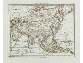 BLONDEAU, A. -  Carte d'Asie. BLONDEAU, A. -  Carte d'Asie.