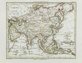 BLONDEAU, A. -  Carte d'Asie.