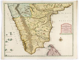 VALENTIJN, F. -  Nieuwe Kaart van Choromandel ende Malabar. . . VALENTIJN, F. -  Nieuwe Kaart van Choromandel ende Malabar. . .