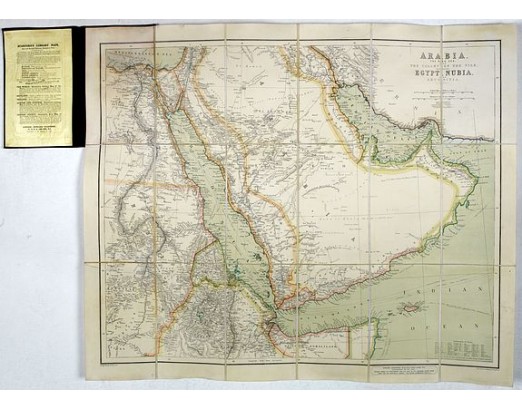 STANFORD'S GEOGR.ESTABL. -  Arabia, The Red Sea, The Valley of the Nile, including Egypt, Nubia and Abyssinia.