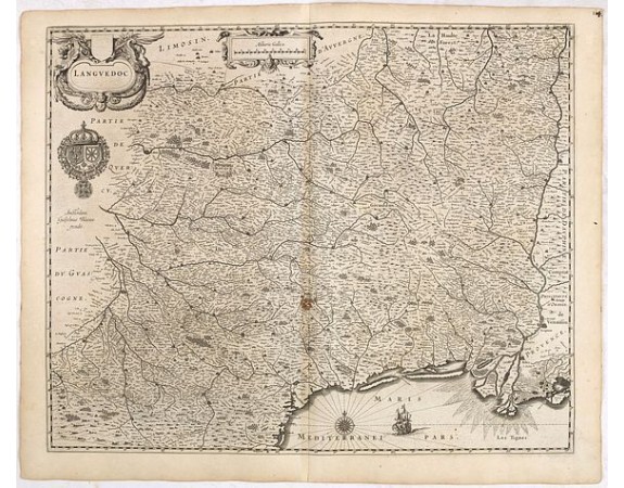 BLAEU, W. - Languedoc. BLAEU, W. - Languedoc.