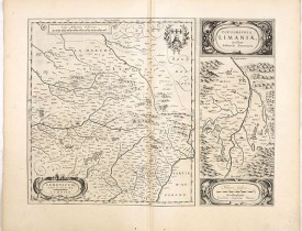 BLAEU, W. -  Lemouicum, Auctore Jo. Faiano M.L. - Lymosin (together with) Topographia Limaniae, Auctore Gabriele Simeoneo.
