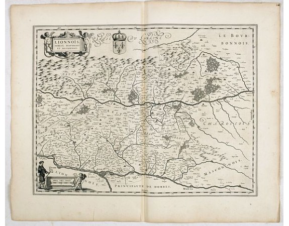 BLAEU, W. - Lionnois, Forest, Beauiolois et Masconnois. BLAEU, W. - Lionnois, Forest, Beauiolois et Masconnois.