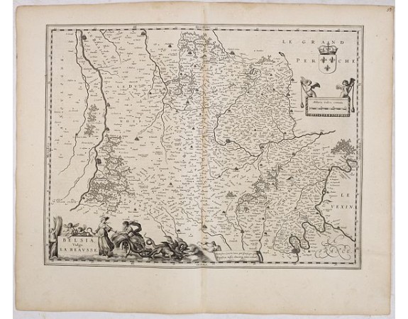 BLAEU, W. - Belsia, Vulgo La Beausse. BLAEU, W. - Belsia, Vulgo La Beausse.