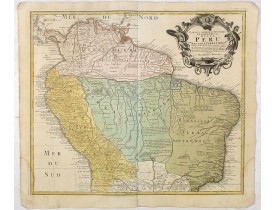 HOMANN HEIRS. -  Tabula Americae Specialis Geographica Regni Peru, Brasiliae, Terra Firmae & Reg: Amazonum; Secundum relationes de Herrera, de Laet & PP d Acuña & M. Rodriguez . . . HOMANN HEIRS. -  Tabula Americae Specialis Geographica Regni Peru, Brasiliae, Terra Firmae & Reg: Amazonum; Secundum relationes de Herrera, de Laet & PP d Acuña & M. Rodriguez . . .