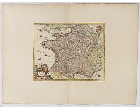 MERIAN, M. - Galliae Nova accurata descriptio Vulgo Royaume de France. MERIAN, M. - Galliae Nova accurata descriptio Vulgo Royaume de France.