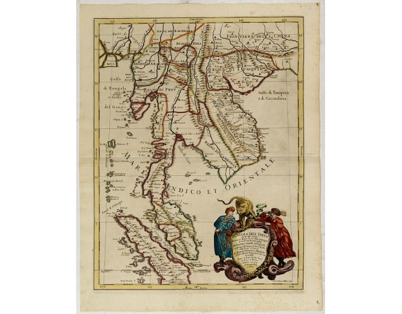DE ROSSI, G. - Penisola Dell India di la dal Gange Diusa ne i Regni, che in essasi contengono et accresciuta di varie notizie. Da Giacomo Cantelli da Vignola e conforme le Relationi di alcuni Padri della Compa di Giesu di Monsu Tavernier . . . 1683 DE ROSSI, G. - Penisola Dell India di la dal Gange Diusa ne i Regni, che in essasi contengono et accresciuta di varie notizie. Da Giacomo Cantelli da Vignola e conforme le Relationi di alcuni Padri della Compa di Giesu di Monsu Tavernier . . . 1683