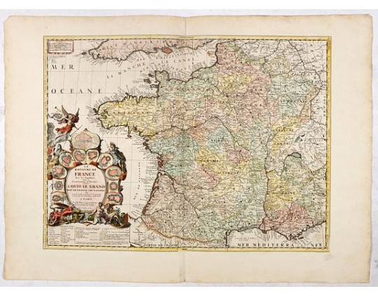 CORONELLI, V.M. / NOLIN, J.-B. - Le Royaume de France avec ses acquisitions . . . CORONELLI, V.M. / NOLIN, J.-B. - Le Royaume de France avec ses acquisitions . . .