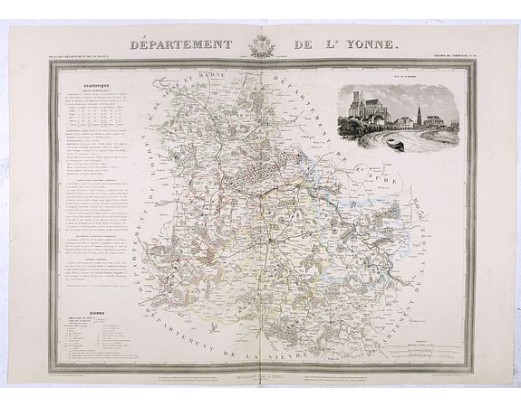 DONNET, A. / FREMIN, A. R. / LEVASSEUR, V. - Département de l'Yonne. DONNET, A. / FREMIN, A. R. / LEVASSEUR, V. - Département de l'Yonne.