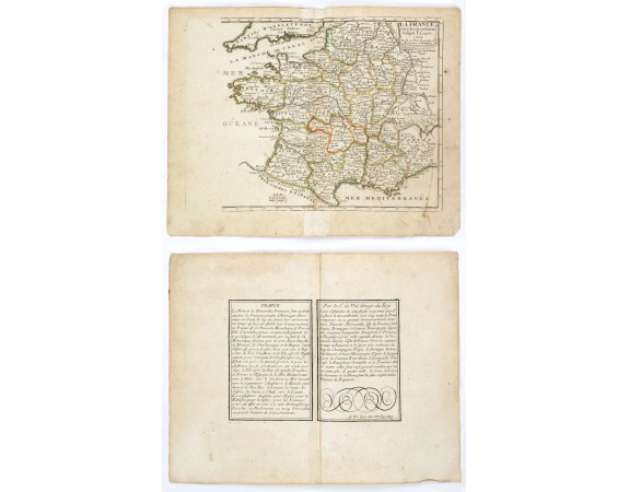 DE FER, N. -  La France avec ses acquisitions jusqu'à l'année 1705.