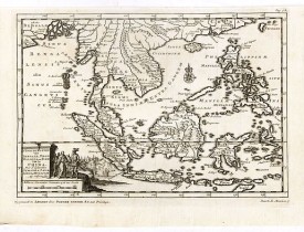 VAN DER AA, P. -  D'Indize kusten van Bengale, Pegu, Malacca en Siam Tot in China. . .