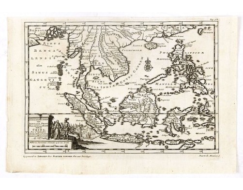 VAN DER AA, P. - D'Indize kusten van Bengale, Pegu, Malacca en Siam Tot in China. . . VAN DER AA, P. - D'Indize kusten van Bengale, Pegu, Malacca en Siam Tot in China. . .