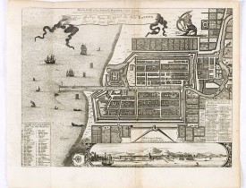VANDER AA, P. -  Waere affbeeldinge wegens het casteel ende stadt Batavia.