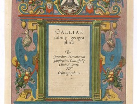 MERCATOR, G. / HONDIUS, J. -  [Title page] Galliae tabule geographicae . . .