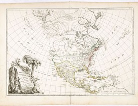 JANVIER,Sr. / LATTRE -  L'Amerique Septentrionale Divisee en Ses Principaux Etats. . .