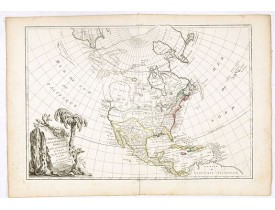 JANVIER,Sr. / LATTRE -  L'Amerique Septentrionale Divisee en Ses Principaux Etats. . . JANVIER,Sr. / LATTRE -  L'Amerique Septentrionale Divisee en Ses Principaux Etats. . .