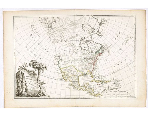 JANVIER,Sr. / LATTRE - L'Amerique Septentrionale Divisee en Ses Principaux Etats. . . JANVIER,Sr. / LATTRE - L'Amerique Septentrionale Divisee en Ses Principaux Etats. . .