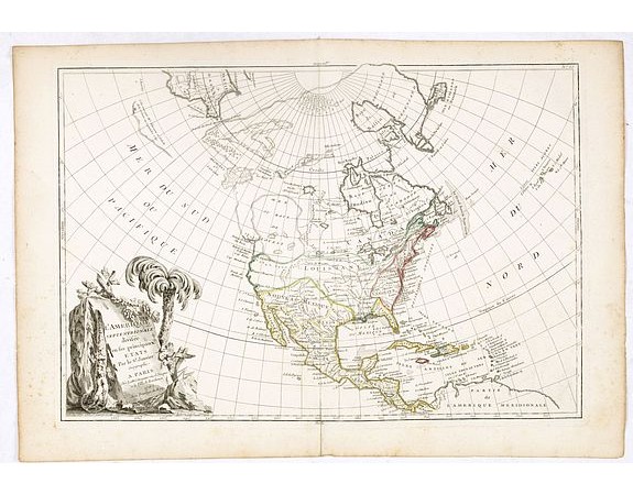 JANVIER,Sr. / LATTRE - L'Amerique Septentrionale Divisee en Ses Principaux Etats. . . JANVIER,Sr. / LATTRE - L'Amerique Septentrionale Divisee en Ses Principaux Etats. . .