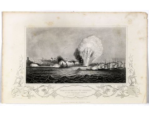 THE LONDON PRINTING AND PUBLISHING COMPANY - Bombardment of Odessa by the English and French April 22 1854, explosion on the imperial mole . . . THE LONDON PRINTING AND PUBLISHING COMPANY - Bombardment of Odessa by the English and French April 22 1854, explosion on the imperial mole . . .