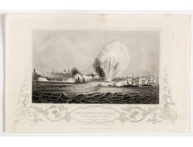 THE LONDON PRINTING AND PUBLISHING COMPANY -  Bombardment of Odessa by the English and French April 22 1854, explosion on the imperial mole . . .
