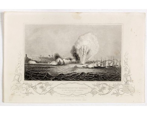 THE LONDON PRINTING AND PUBLISHING COMPANY - Bombardment of Odessa by the English and French April 22 1854, explosion on the imperial mole . . . THE LONDON PRINTING AND PUBLISHING COMPANY - Bombardment of Odessa by the English and French April 22 1854, explosion on the imperial mole . . .