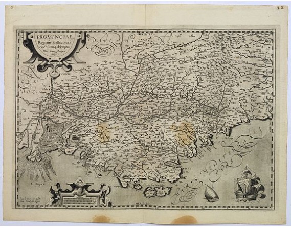 LE CLERC, J. - Provinciae, Regionis galliae, vera exactissimaq. Descriptio LE CLERC, J. - Provinciae, Regionis galliae, vera exactissimaq. Descriptio