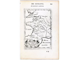 MANNESSON MALLET, A. -  France par Gouvernements Generaux. [de l'Europe / Figure LXVIII]