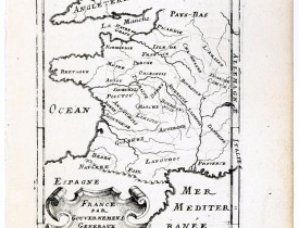 MANNESSON MALLET, A. -  France par Gouvernements Generaux. [de l'Europe / Figure LXVIII]