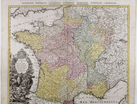 HOMANN HEIRS -  Regni Galliae seu Franciae et Navarrae.