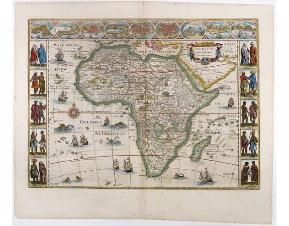 BLAEU, W. - Africae nova descriptio. BLAEU, W. - Africae nova descriptio.