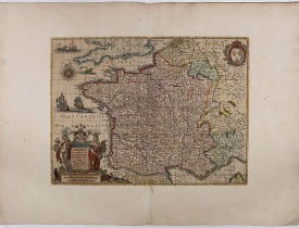 HONDIUS, H. -  Galliae supra omnes ... Exactissima descriptio. Auctore Henrico Hondio.