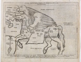 BÜNTING, H. -  Asia secunda pars in forma Pegasi.