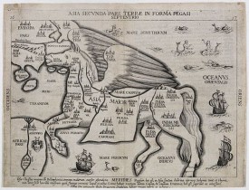 BÜNTING, H. -  Asia secunda pars terrae in forma Pegasi.