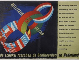 HENRION, F. H. K. -  MG Militair Gezag. De schakel tusschen de Geallieerden en Nederland.