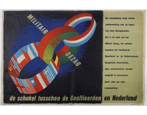 HENRION, F. H. K. - MG Militair Gezag. De schakel tusschen de Geallieerden en Nederland. HENRION, F. H. K. - MG Militair Gezag. De schakel tusschen de Geallieerden en Nederland.