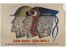HENRION, F. H. K. -  Één doel - Één wil. (Koninklijke Marine). HENRION, F. H. K. -  Één doel - Één wil. (Koninklijke Marine).