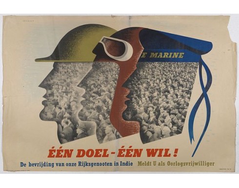 HENRION, F. H. K. - Één doel - Één wil. (Koninklijke Marine). HENRION, F. H. K. - Één doel - Één wil. (Koninklijke Marine).