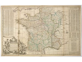 MOLL,H. -  A New and Exact Map of France Dividid into all its Provinces and Acquisitions, according to the Newest Observations. . .