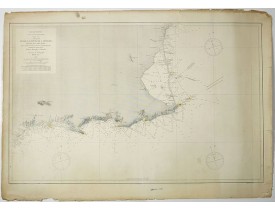 DIRECCION HIDROFICA -  Costa sueste de España, hoja VI, comprende desde la punta de Calnegre hasta el cabo Roig.