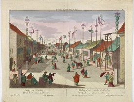 PROBST, G.B. -  Vue d'une Rue Nanking.